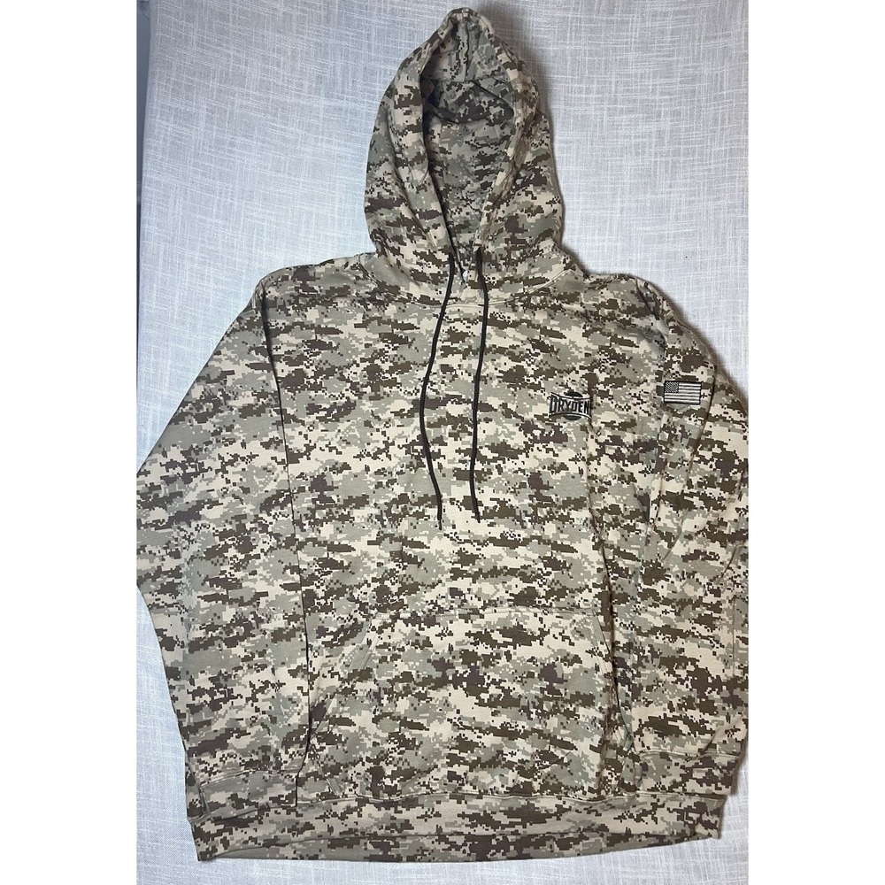 Digital Camo Hoodie Mens 2XL Desert Camouflage Hooded Sweatshirt DRYDENE